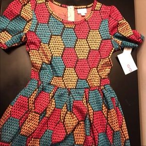 BNWT, LuLaRoe S Amelia, multi-color